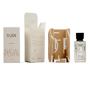 Boîte de parfum écologique avec logo personnalisé Emballage de boîtes de papier cadeau en feuille d'or pour cosmétiques soins de la peau