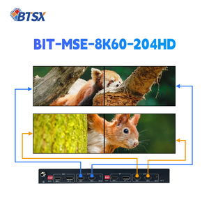 معالج شاشات متعددة عالي الدقة 4K60 و8K60 بنسبة 3×1 و4×1 لعرض LCD في المعارض، وحدة تحكم لجدار فيديو تلفزيوني 2×2 - Product Image 6