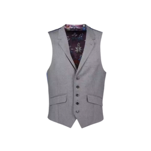 Chaleco de lana transpirable ajustado para hombre Steve James, chaleco de algodón informal inteligente para uso diario, ropa exterior de otoño, servicio OEM - Product Image 1