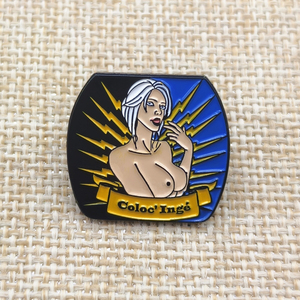Pins de Esmalte de Aleación de Zinc Personalizados Directo de Fábrica - Diseño de Ilustraciones Gratuitas, Insignias de Esmalte Suave Estilo Antiguo para Pedidos Personalizados - Product Image 2