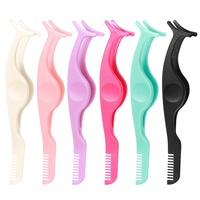 Pince à cils en résine plastique Seahorse pour extensions de cils, outil d'assistance pour faux cils et pince de beauté pour cils