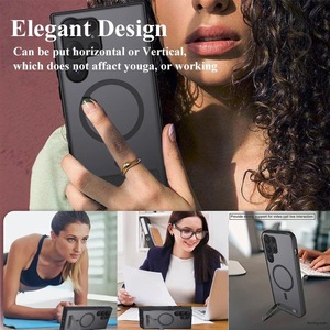 Funda magnética para teléfono con soporte para <span class=keywords><strong>Samsung</strong></span> Galaxy S24 S23 S2 Plus, funda ultra translúcida, productos de tendencia, novedad de 2024 - Product Image 2