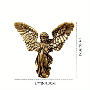 Estatuilla <span class=keywords><strong>de</strong></span> Ángel guardián <span class=keywords><strong>de</strong></span> latón <span class=keywords><strong>con</strong></span> <span class=keywords><strong>alas</strong></span>, decoración <span class=keywords><strong>de</strong></span> escritorio <span class=keywords><strong>de</strong></span> moda, regalo perfecto para novia, figuritas coleccionables <span class=keywords><strong>de</strong></span> decoración del hogar <span class=keywords><strong>de</strong></span> otoño - Product Image 4