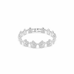 <span class=keywords><strong>Collier</strong></span> Fleur en Acier Inoxydable Entièrement Sertie de Diamants, Parure de Bijoux en Zircon Romantique <span class=keywords><strong>et</strong></span> Luxueuse, Cadeau de Fête Haut de Gamme - Product Image 2