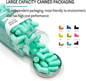 60 Pairs Ear Plugs Ultra Soft Foam Earplugs Noise Cancelling For Sleeping Snoring Studying Travel Motorcycle Loud Noise