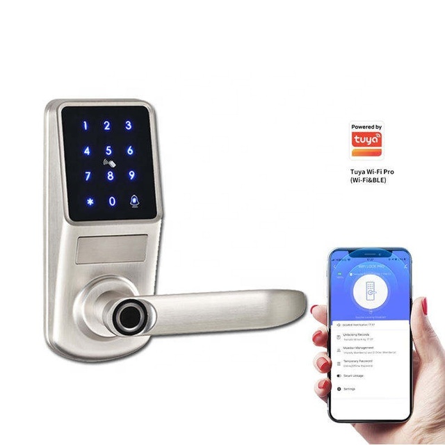 ABE Wholesale Digital Wireless Electronic Smart Lock Fingerprint Door Lock With Tuya App