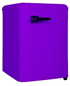 76L Mini frigorifero verticale portatile compatto Mini porta singola Retro frigorifero manuale gelo per la casa o l'hotel