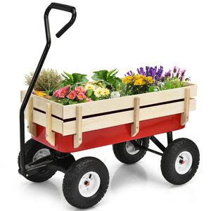 CJ Wooden Garden <b>Cart</b> 1000x500x980mm Mobile <b>Tool</b> <b>Cart</b> <b>For</b> Kids Outdoor Play - Product Image 2