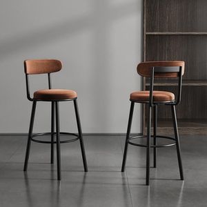 <span class=keywords><strong>Tabouret</strong></span> de <span class=keywords><strong>bar</strong></span> en fer de style <span class=keywords><strong>scandinave</strong></span> moderne et minimaliste pour usage domestique, luxe haut de gamme, style crème, pour salle à manger et café - Product Image 3