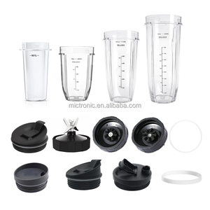 Blenders Cup, Plastic Hoge of Korte Transparante Cup Mok Blender Juicer Vervangende Onderdelen Accessoires voor Drinken Keuken (Korte kop