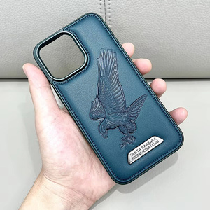 Fundas de Lujo para Teléfono Móvil con Forro de Cuero PU, Diseño de Animales y Logotipo Metálico, para <span class=keywords><strong>iPhone</strong></span> 16 Pro Max, 15, 14, <span class=keywords><strong>13</strong></span> Plus, 12, 11 - Product Image 6