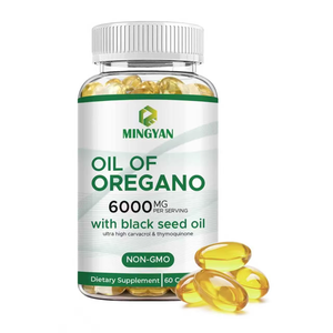 Capsules de gélules molles d'huile d'origan et d'huile de nigelle OEM/ODM – Antioxydant, stimulant immunitaire, équilibre intestinal, santé digestive, mélange à base de plantes - Product Image 1