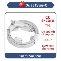 Câble de charge rapide Type-C vers USB 3.0 de haute qualité avec gaine TPE blindée pour S8/S9 Plus, iPhone, ordinateur, appareil photo, écouteurs