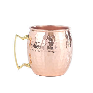Tazas Moscow Mule de Primera Calidad Hechas a Mano, Diseño Martillado de Cobre Puro, Ecológicas, Libres de BPA, 301-400 ml, Personalizables para Cerveza - Product Image 5