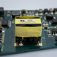 Transformateur de puissance haute fréquence à noyau de ferrite PQ32 240V pour driver LED domestique, OEM, sécurité industrielle, montage sur carte PCB, abaisseur de tension