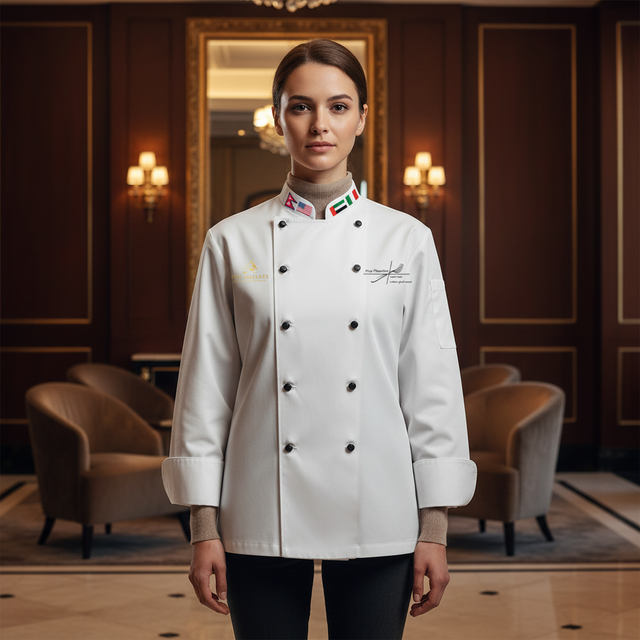 Unisex Chef Coat Short Sleeves Wholesale Kitchen Chef Uniform Polyester Cotton Fabric Kitchen