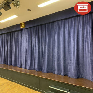 Tela ignífuga Diseño navideño Cortina de terciopelo Cortinas de teatro Cortina de escenario - Product Image 5