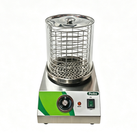 Chauffe-hot-dogs avec thermostat, chauffe-saucisses électrique de comptoir 300W en acier inoxydable Perfex HDW-1