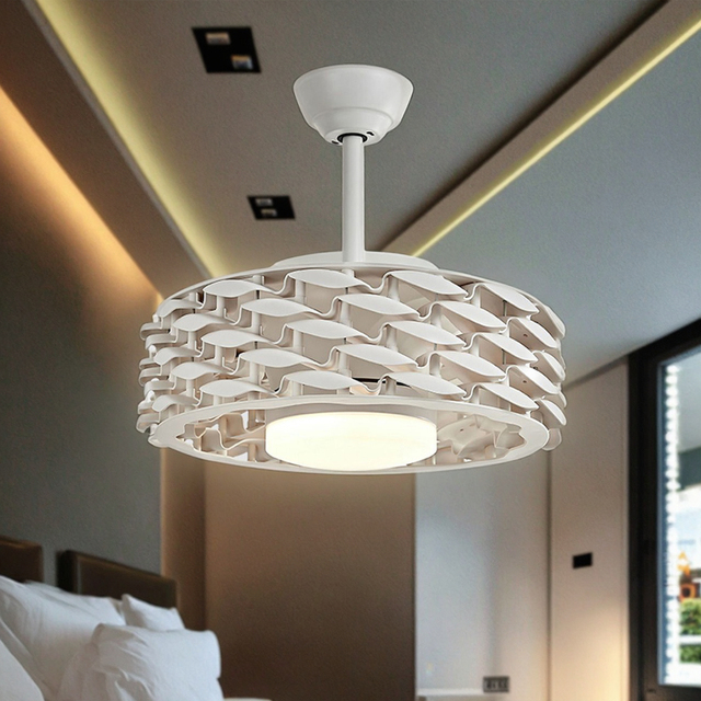 Table Bladeless Fan BLDC Motor Plastic 45-inch Energy Efficient Quiet Light Digital Control Household & Hotel Use
