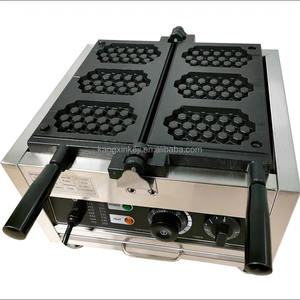 Palos eléctricos comerciales Honeycomb 110V y 220V 1500W Máquinas de comida rápida <span class=keywords><strong>Gofrera</strong></span> Waffle Maker Machi - Product Image 5