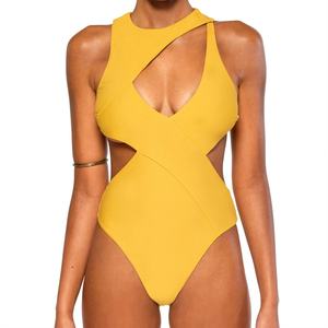 Traje de baño de embarazo con volantes y volantes decorativos, bikini de mujer con hombros descubiertos, cintura alta, sujetador push-up y logo frontal, ¡Gran oferta! - Product Image 4