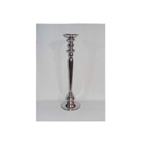 Candelabro Moderno y Elegante de Aluminio Niquelado para Centro de Mesa, Portavelas Decorativo para el Hogar - Product Image 1