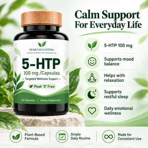 แคปซูล 5-HTP ระดับมืออาชีพ 100 มก. เพื่อการใช้ชีวิตอย่างมีสติและตารางงานที่หลากหลาย ช่วยเสริมสร้างสมดุลชีวิตประจำวัน ผลิตจากโรงงานโดยตรง - Product Image 5