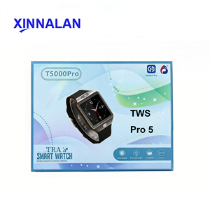 Reloj Inteligente en Oferta, Set con Auriculares TWS, 7 Correas, Diseño 2026, Reloj Deportivo T5000 <span class=keywords><strong>Pro</strong></span> - Product Image 1