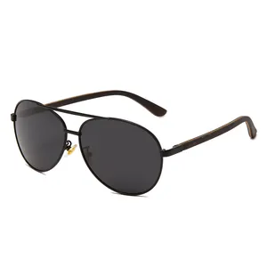 Factory Supply Low Price Metal And Wood Sunglasses UV400 Protection Polarized For Women Men