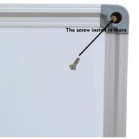 Tableau blanc magnétique en métal de petite taille personnalisé, cadre en alliage d'aluminium, tableau d'affichage pour enfants, dessin, salle de classe