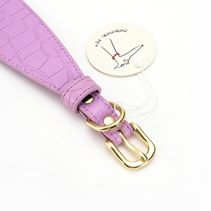 Collier et laisse pour chien Bouledogue <span class=keywords><strong>italien</strong></span> et Whippet, modèle 87, motif crocodile large et doux, sans matériau, fournitures pour animaux de compagnie - Product Image 5