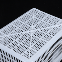 Panier de drainage en plastique avec poignée, passoire de cuisine en PE de qualité alimentaire pour le lavage, le rinçage et la préparation des légumes et des fruits