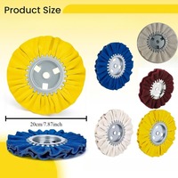 Kit de 4 disques de polissage de 8 pouces pour meuleuse d'angle avec 3 composés de polissage