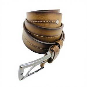 Ceintures en cuir pour hommes, confortables, écologiques, décontractées, de luxe, à la mode, solides, robustes, légères, longueur personnalisable - Product Image 6