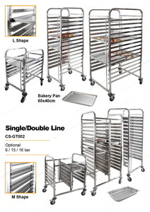 Stainless Steel ESD <b>Trolley</b> for Electronics Factory PCB Board Transport - Product Image 3