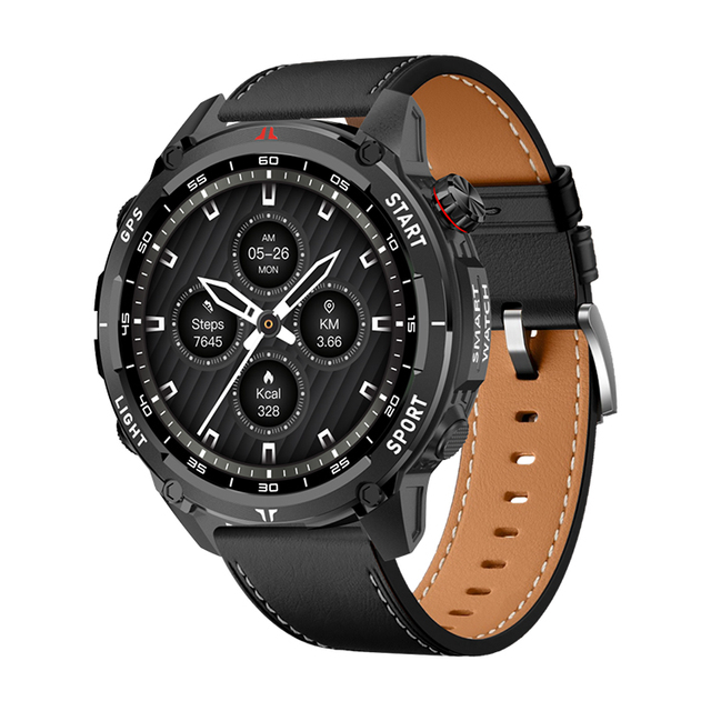 1.45 Inch AMOLED Screen Smart Watch with GPS IP68 Deeply Waterproof Support Swimming Sleep Monitoring Smartwatch W10 Pro