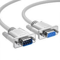 Cable Serial de 9 Pines RS232 COM DB9 para Transmisión de Datos y Video, Cable de Extensión de PVC y Cobre Puro para VGA/Proyector, Venta Directa de Fábrica OEM