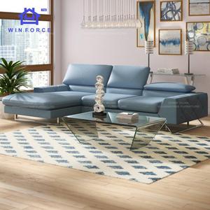 Fabricant vente en gros moderne salon en forme de L ensemble de meubles Design Chaise droite salon <span class=keywords><strong>coin</strong></span> canapé en cuir - Product Image 3