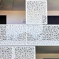 Paravent décoratif en métal découpé au laser, panneau en aluminium pour l'intérieur et l'extérieur, séparation de jardin, logo personnalisé