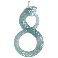 Jadéite naturelle Mamba serpent Jade pendentif breloque bijoux pour hommes 925 Jade certificat conception originale D724/D935