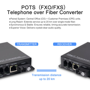Convertisseur de média <span class=keywords><strong>fibre</strong></span> <span class=keywords><strong>optique</strong></span> 1-4 ports FXS/FXO avec 1 Gigabit RJ45, téléphone analogique, SC/FC SMF 0-100KM, PBX RJ11 Voix vers <span class=keywords><strong>fibre</strong></span> <span class=keywords><strong>optique</strong></span> - Product Image 4