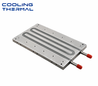 Plaque de refroidissement liquide personnalisée en aluminium usinée CNC, utilisée dans le processus de soudage par agitation à froid, pour dissipation de chaleur de fibres optiques