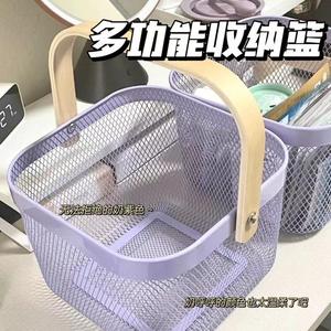 ตะกร้าเก็บของอเนกประสงค์สีม่วงนมริซาโตะ กล่องเก็บของอเนกประสงค์สำหรับวางบนโต๊ะและใช้ในบ้านที่มีคุณภาพสูง - Product Image 5