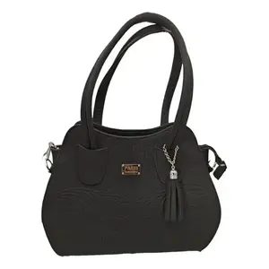Sac à bandoulière Fana Cleopatra en cuir de vachette noir, imprimé croisé, à rabat, sac à main décontracté, grande capacité, une seule sangle - Product Image 3