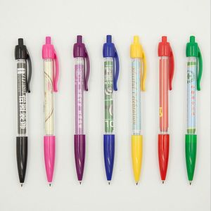 Popular Customized Logo Printed Plastic Banner Ballpoint Pen With Promotion - Product Image 1