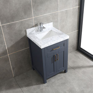 Meuble-lavabo de salle de bain haut de gamme de 24 pouces avec vasque en céramique et caractéristiques résistantes à l'eau - Product Image 5