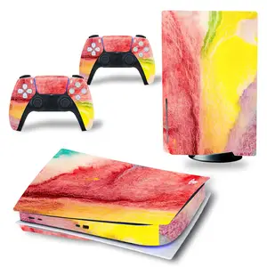 Vinyl Skin Sticker Decal Cover für PS5 Disk Edition für PlayStation 5 Game Console und 2 Controller PS5 Disk Skin Sticker