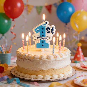 <span class=keywords><strong>Vela</strong></span> de Cumpleaños con Diseño de Estrella, Número 1 Azul, para Niño, Baby Shower, Decoración de Pastel para Celebración del Primer Cumpleaños - Product Image 5