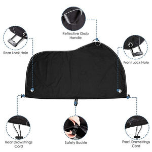 Couvre-vélo extérieur étanche <span class=keywords><strong>pour</strong></span> vélos électriques avec trou de verrouillage Couvre-vélo de montagne résistant au vent et à la poussière UV <span class=keywords><strong>pour</strong></span> <span class=keywords><strong>2</strong></span> vélos - Product Image 3