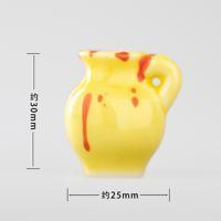 BARU Magnet Vas Mini 3D Keramik Lucu untuk Hiasan Kulkas dan Aksesoris Miniatur DIY